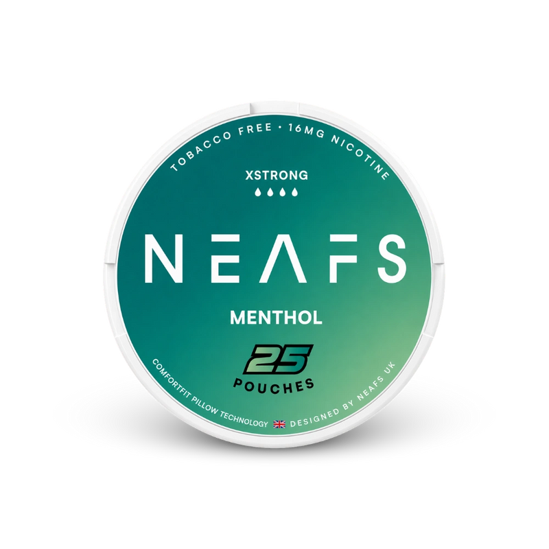 NEAFS Menthol Extra Strong – lata de sachês de nicotina