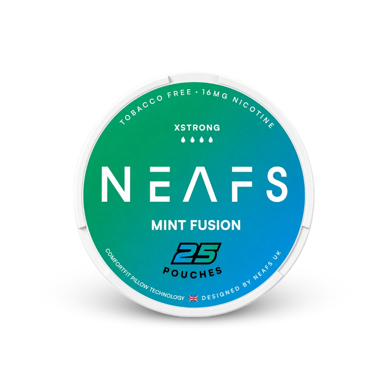 NEAFS Mint Fusion Extra Strong – lata de almofadinhas de nicotina