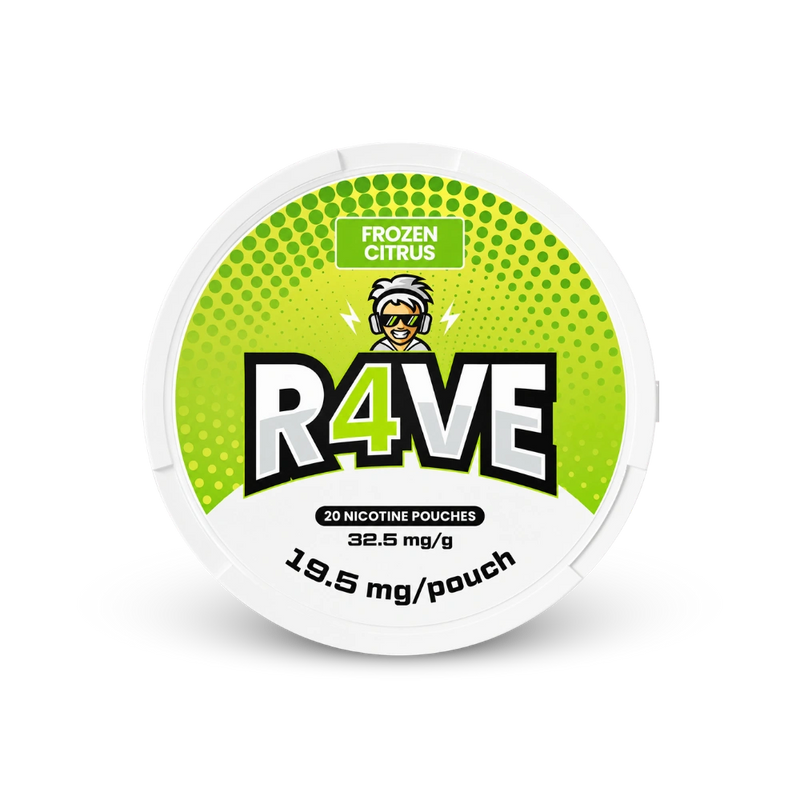 RAVE Frozen Citrus 32.5mg – lata de bolsas de nicotina