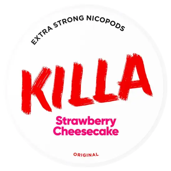 KILLA Strawberry Cheesecake – lata de sachês de nicotina