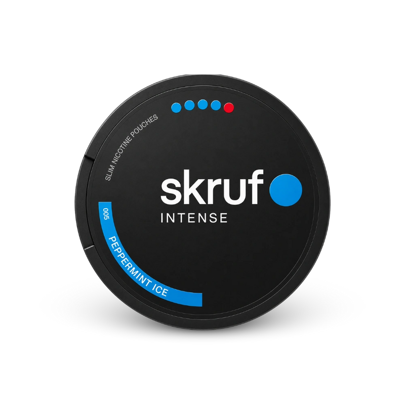 SKRUF Intense Peppermint Ice S4 – lata de sachês de nicotina