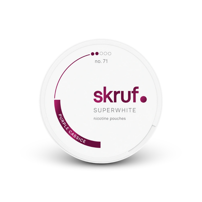SKRUF Purple Cassice S2 – lata de bolsas de nicotina