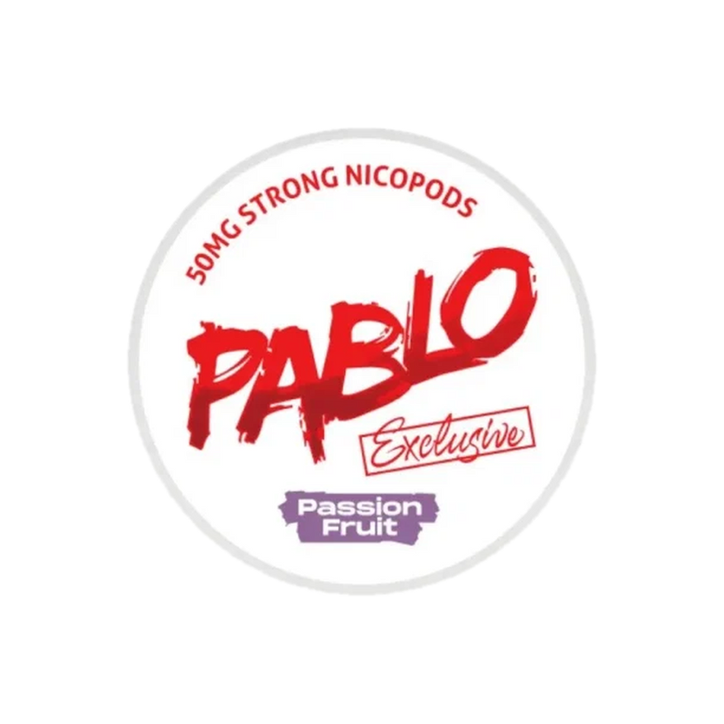 PABLO Exclusive Passion Fruit Strong – lata de sachês de nicotina