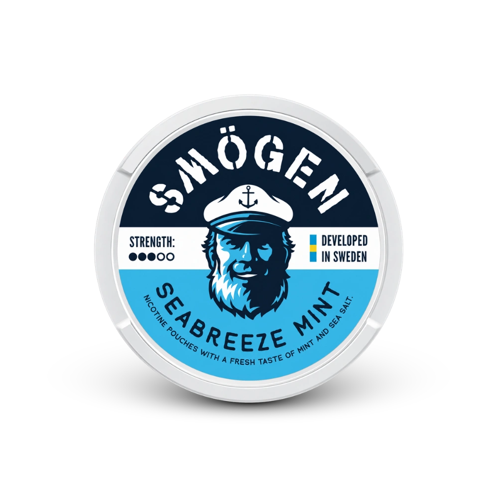 Smögen Seabreeze Mint – lata de saquinhos de nicotina