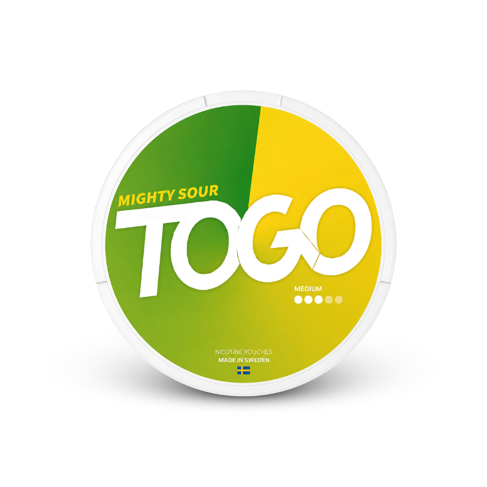 TOGO Mighty Sour – lata de sachês de nicotina