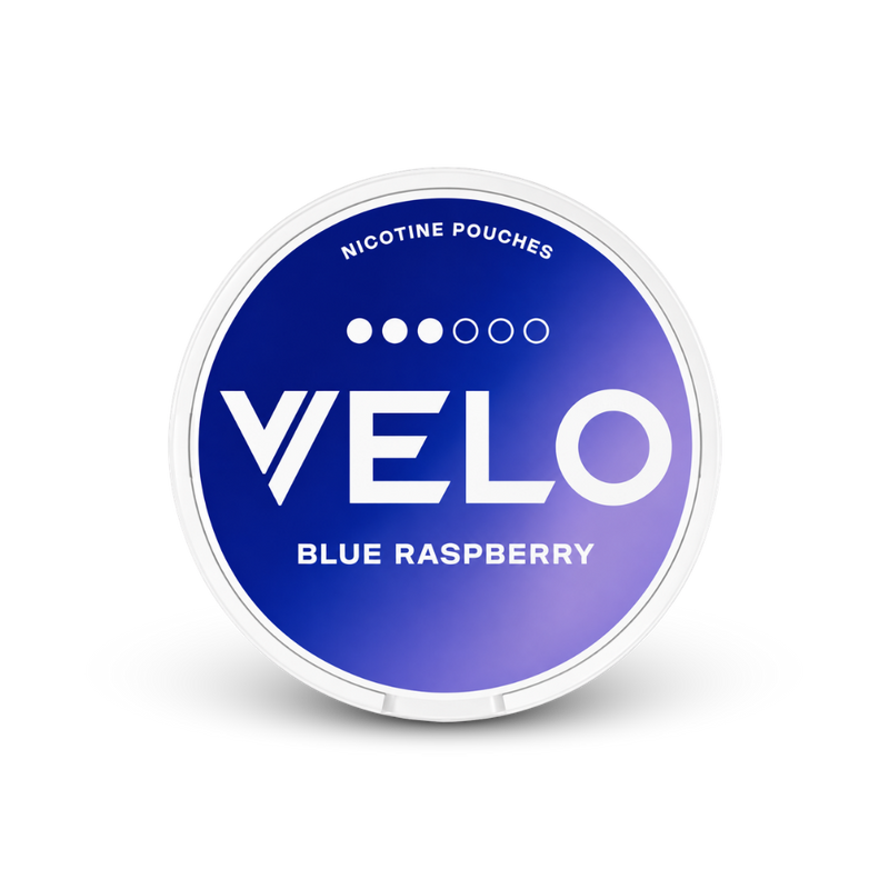 VELO Blue Raspberry – lata de sachês de nicotina
