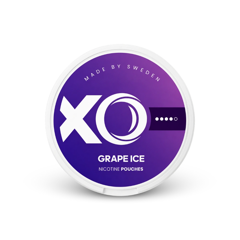 XO Grape Ice – lata de sachês de nicotina