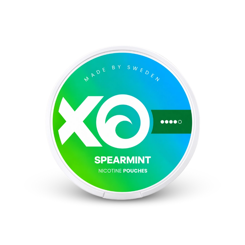 XO Spearmint – lata de sachês de nicotina