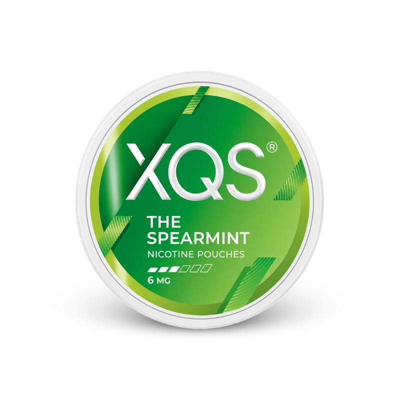 XQS The Spearmint 6mg – lata de saquinhos de nicotina