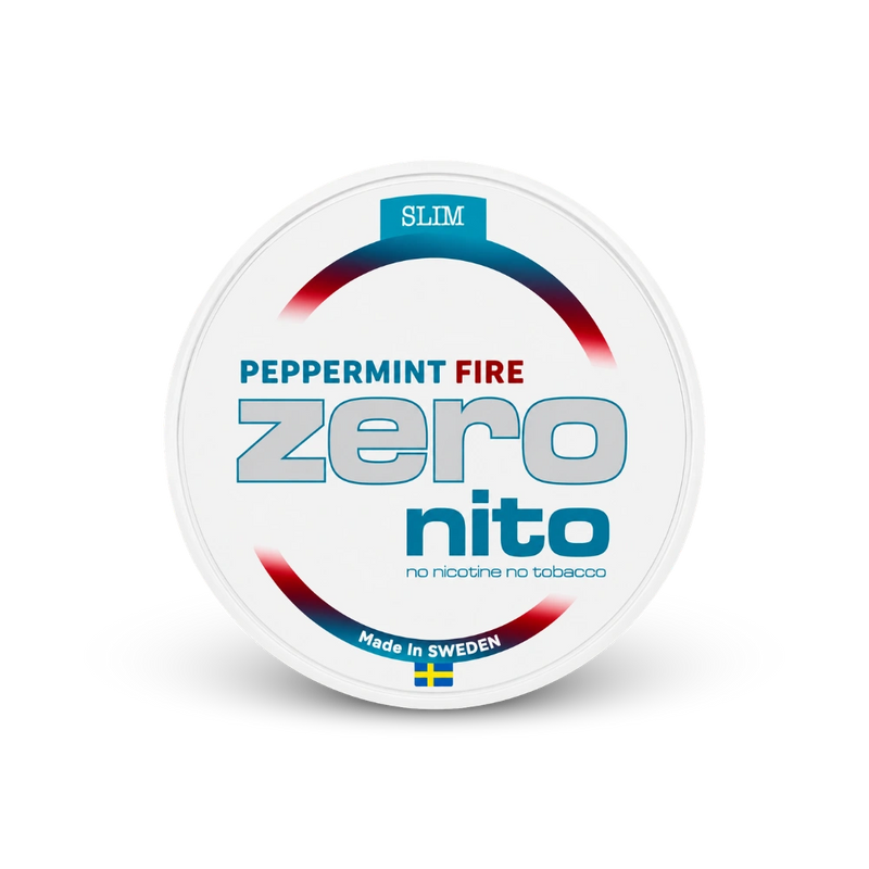 ZERONITO Peppermint Fire Slim – lata de sachês de nicotina