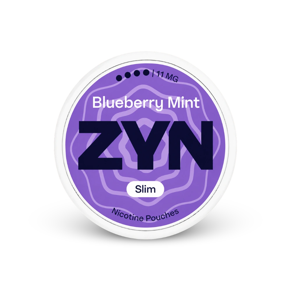 ZYN Blueberry Mint Slim S4 – lata de sachês de nicotina