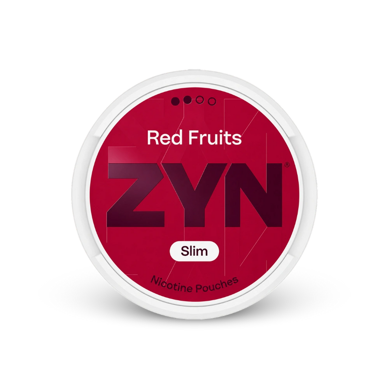 ZYN Red Fruits Slim S2 – lata de sachês de nicotina