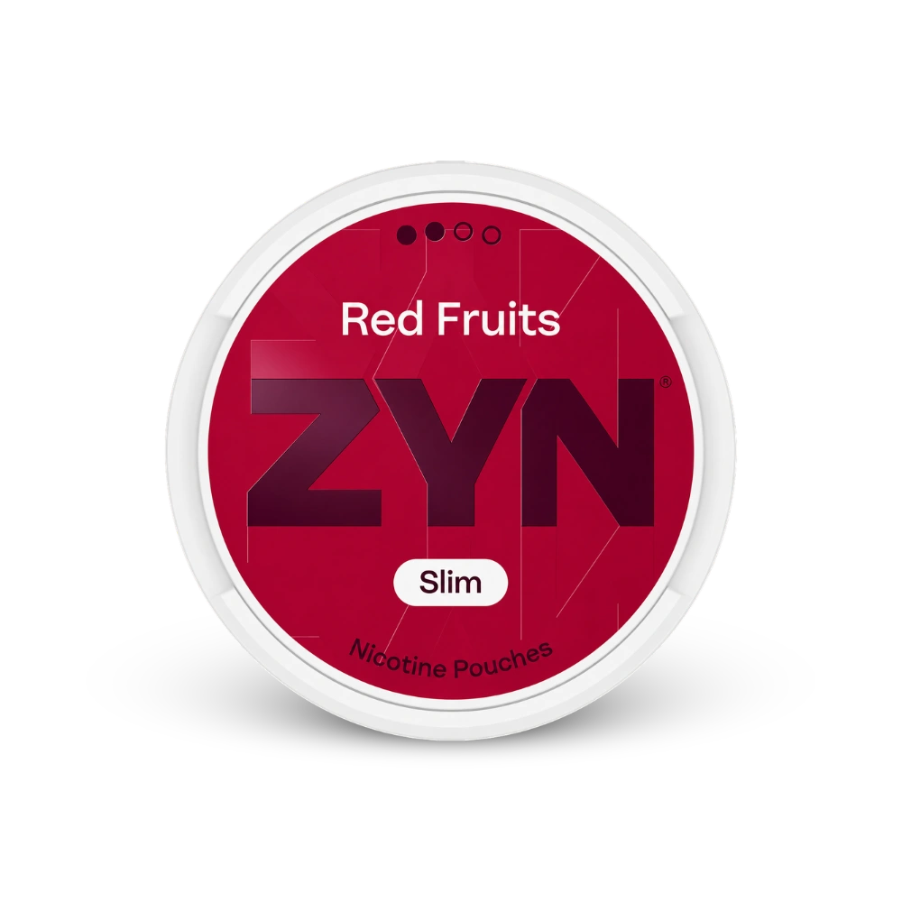 ZYN Red Fruits Slim S2 – lata de sachês de nicotina