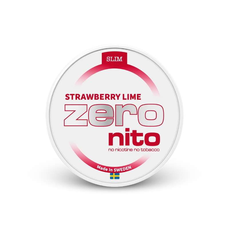 Zeronito Strawberry Lime Slim – lata de sachês de nicotina