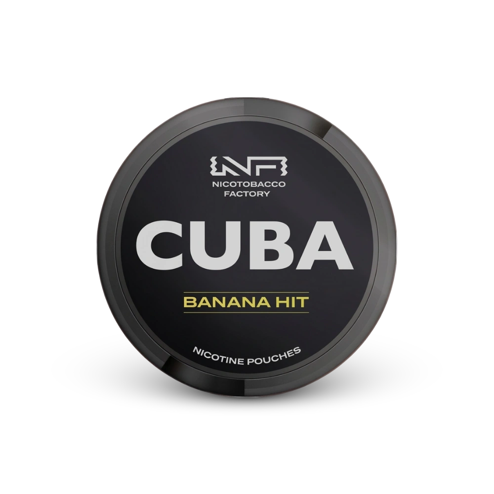 Cuba Black Banana Hit – lata de saquinhos de nicotina