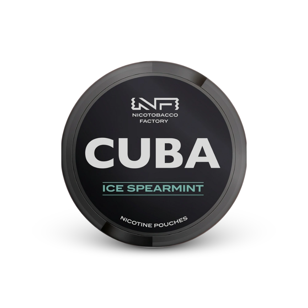 Cuba Black Ice Spearmint – lata de saquinhos de nicotina