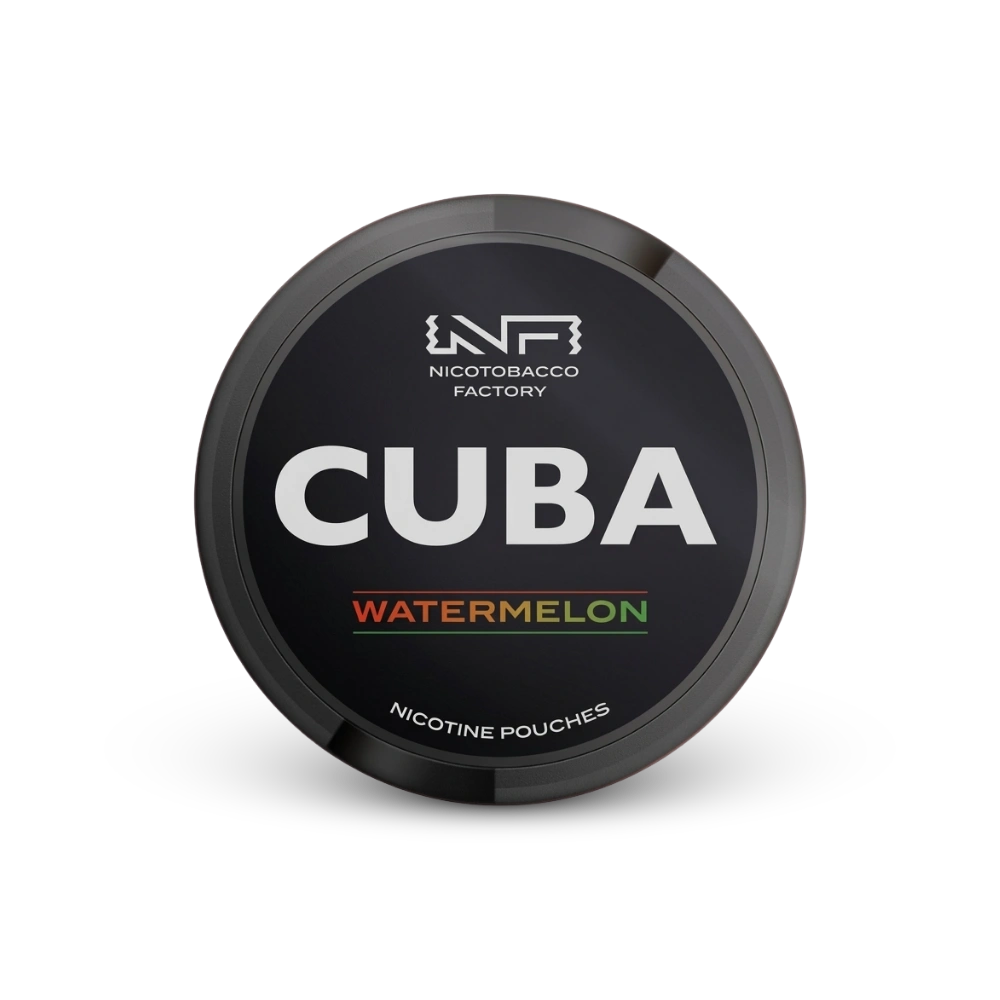 Cuba Black Watermelon – lata de saquinhos de nicotina