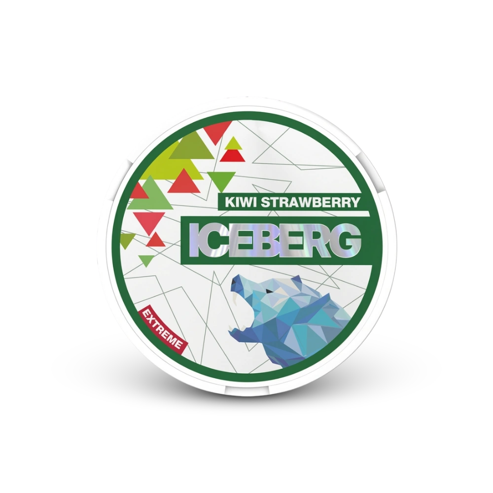 Iceberg Kiwi Strawberry – lata de saquinhos de nicotina