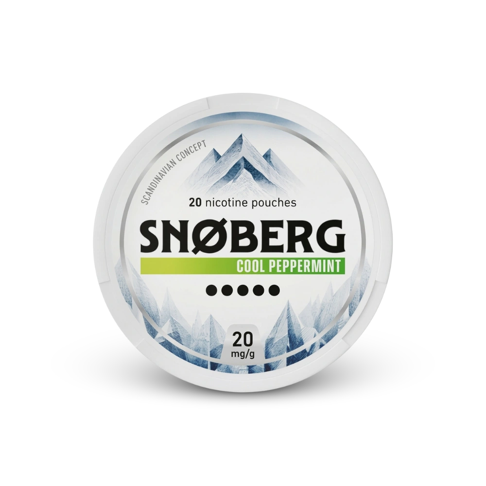 SNOBERG Cool Peppermin 13mg – lata de sachês de nicotina