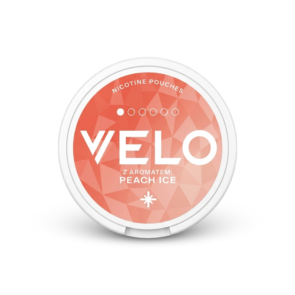 VELO Peach Ice – lata de saches de nicotina