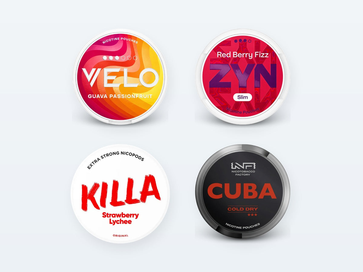 Nicotine pouches: VELO, ZYN, Killa, Cuba