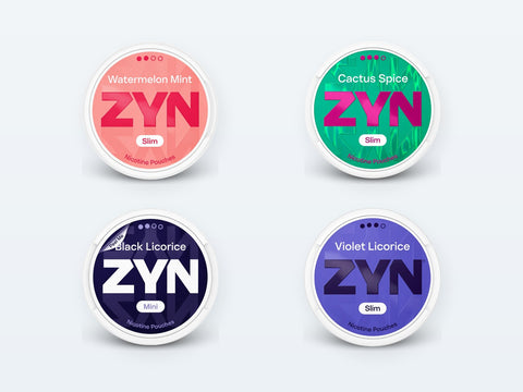Bolsas de nicotina ZYN: sabores, formatos e níveis de intensidade