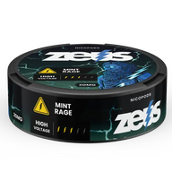 Zeus Mint Rage Strong Visualização do Produto – Aroma de Hortelã, Forte, 20 Saquetas/Lata