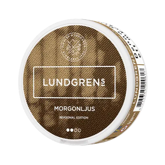 Lundgrens Morgonljus Edição Limitada – lata de sachês de nicotina