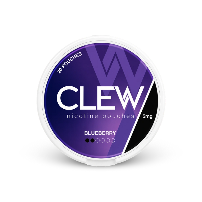 CLEW Blueberry 5mg – lata de sachês de nicotina