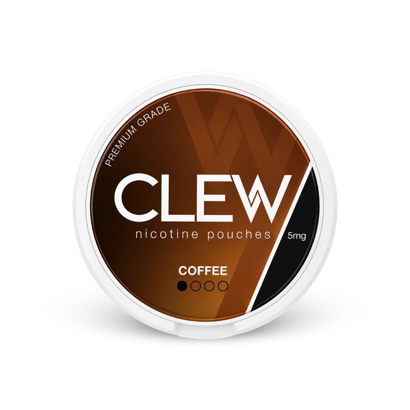 CLEW Coffee 5mg – lata de sachês de nicotina