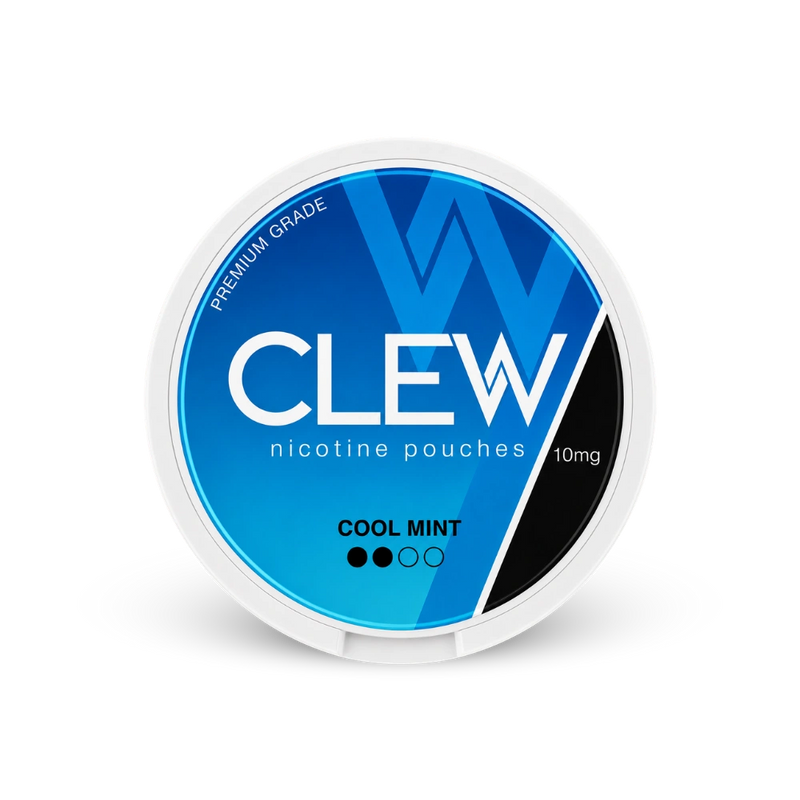 CLEW Cool Mint 10mg – lata de saquinhos de nicotina