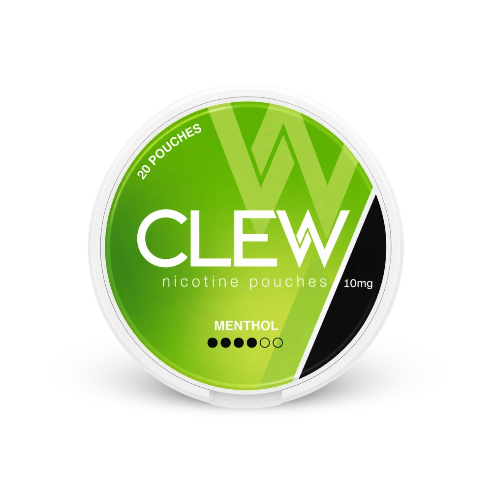 CLEW Menthol 10mg – lata de saquinhos de nicotina