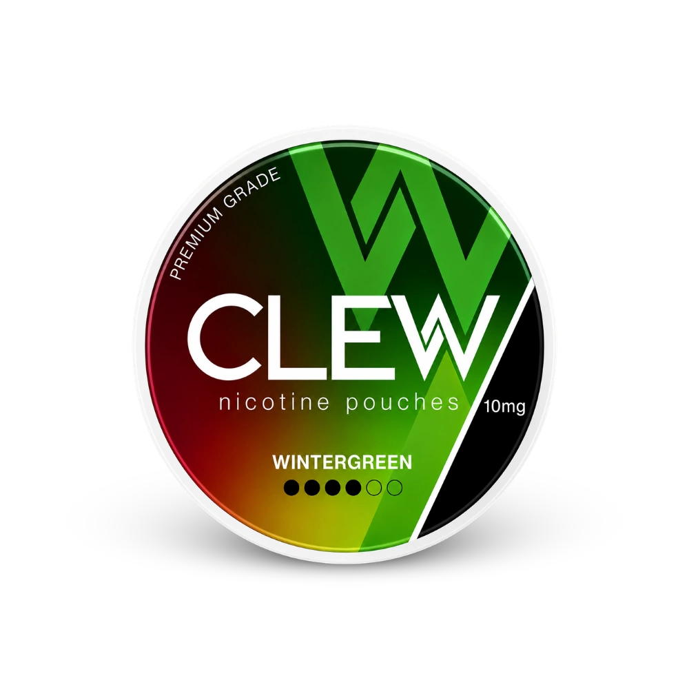CLEW Wintergreen 10mg – lata de bolsas de nicotina