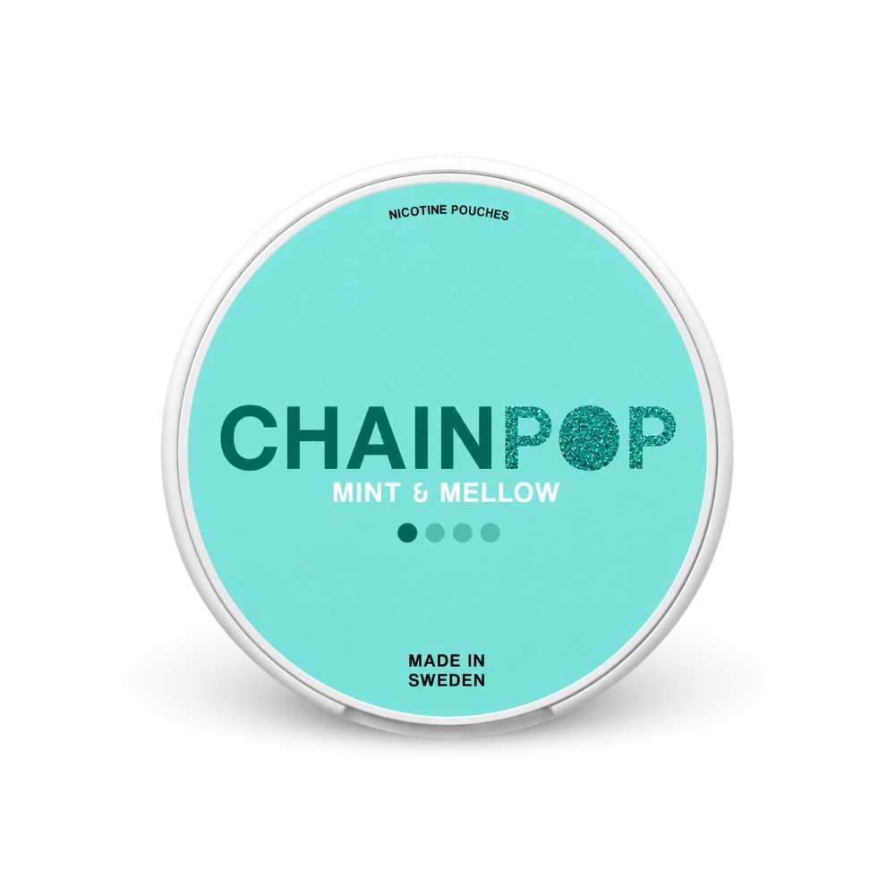 Chainpop Mint & Mellow – lata de nicotina em pó
