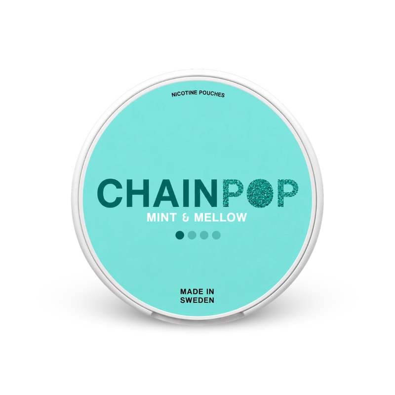 Chainpop Mint & Mellow – lata de nicotina em pó