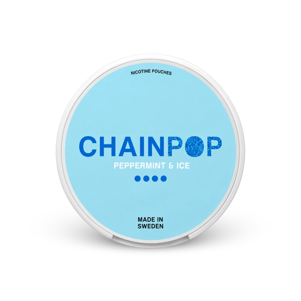 Chainpop Hortelã & Gelo – lata de saquinhos de nicotina