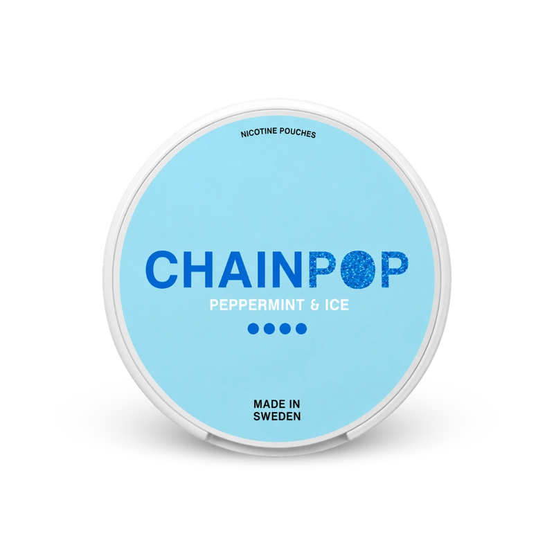 Chainpop Hortelã & Gelo – lata de saquinhos de nicotina