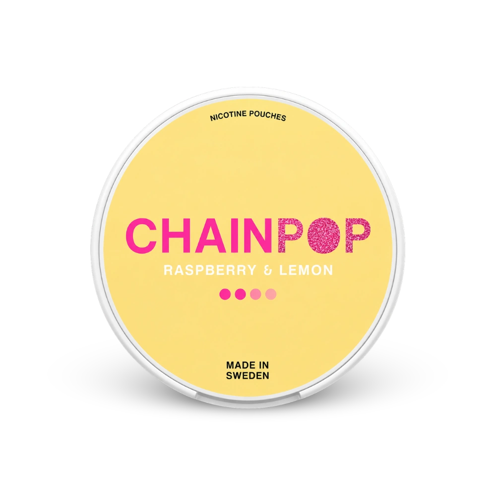 Chainpop Raspberry Lemon – lata de saquinhos de nicotina