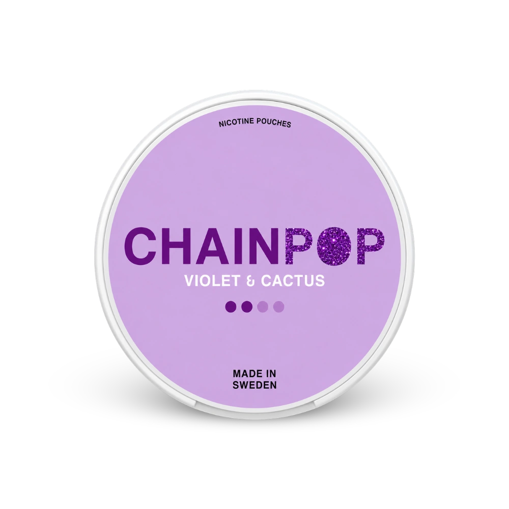 Chainpop Violet Cactus – lata de sachês de nicotina