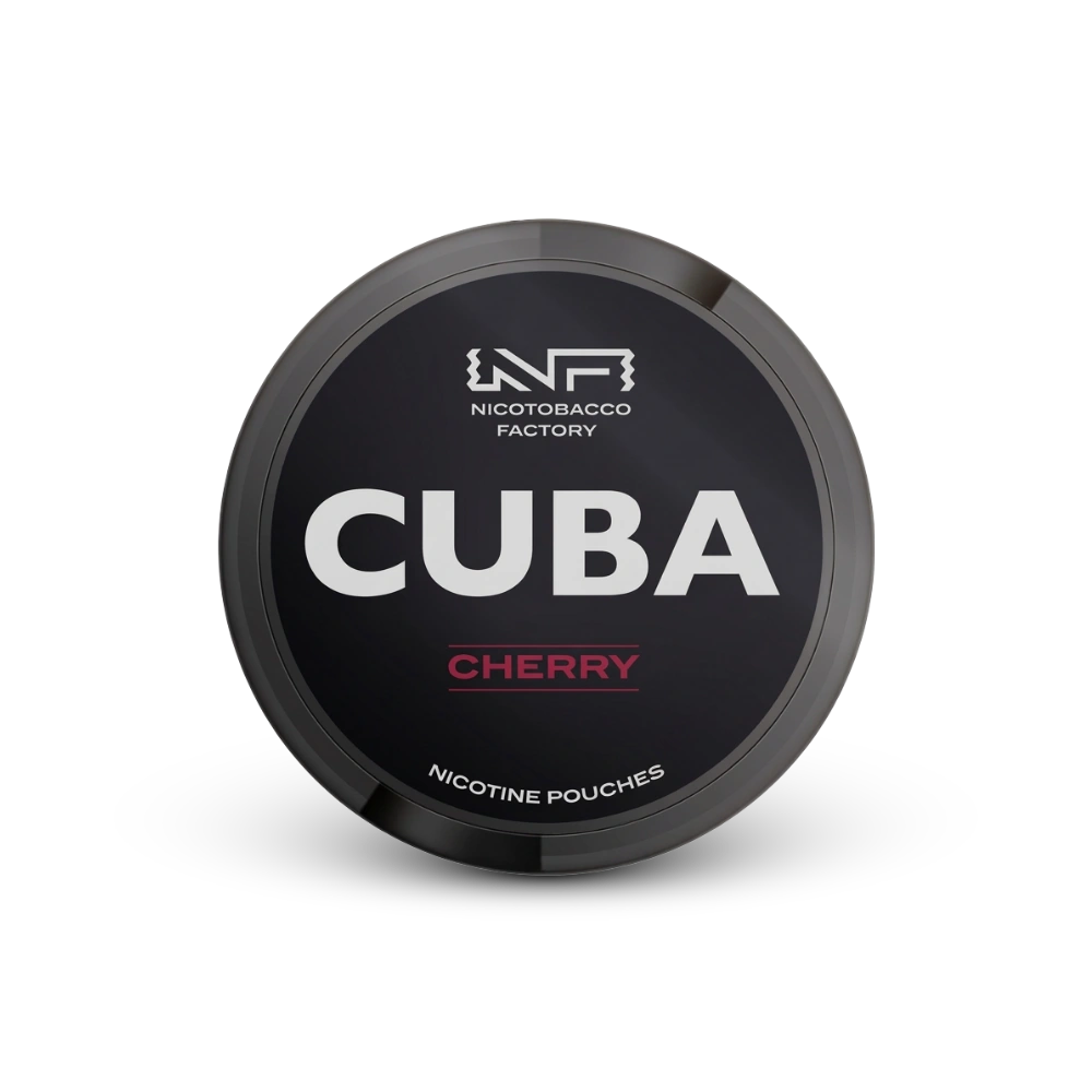 Cuba Black Cherry – lata de saquinhos de nicotina