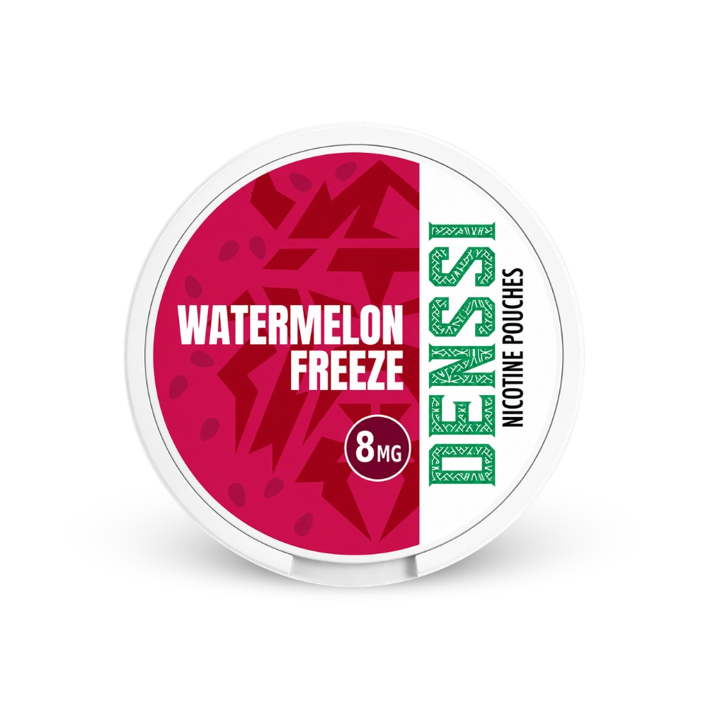Denssi Watermelon Freeze 8mg – lata de sachês de nicotina