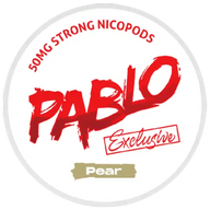PABLO Exclusive Pear Strong – lata de bolsas de nicotina