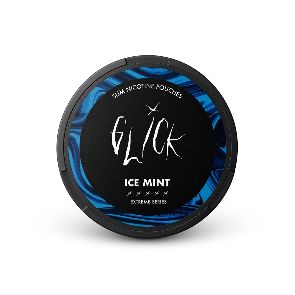 Glick Ice Mint Extreme – lata de sachês de nicotina