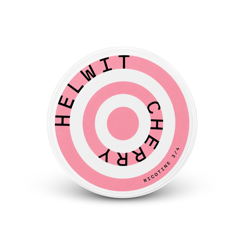 HELWIT Cherry Medium – lata de saquinhos de nicotina