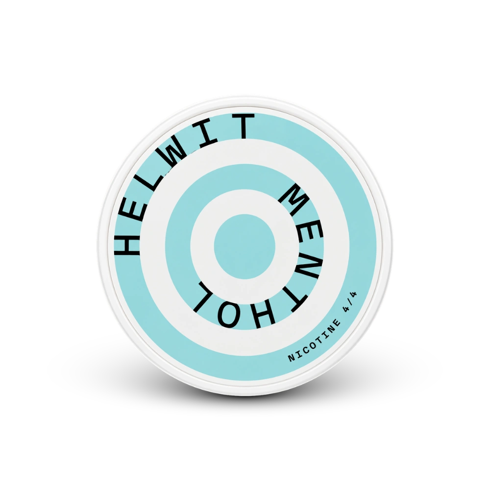 HELWIT Menthol Strong – lata de saquinhos de nicotina