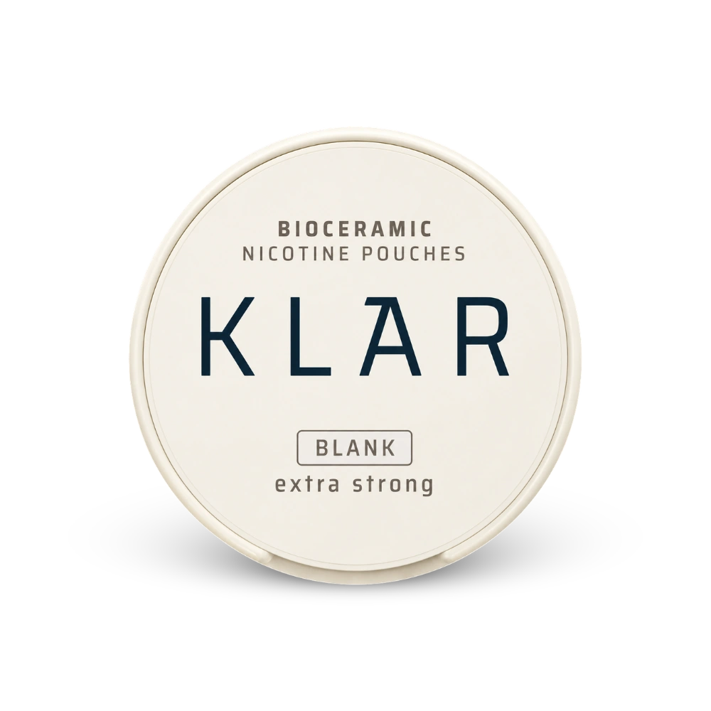 KLAR Blank Extra Strong Slim – lata de bolsas de nicotina
