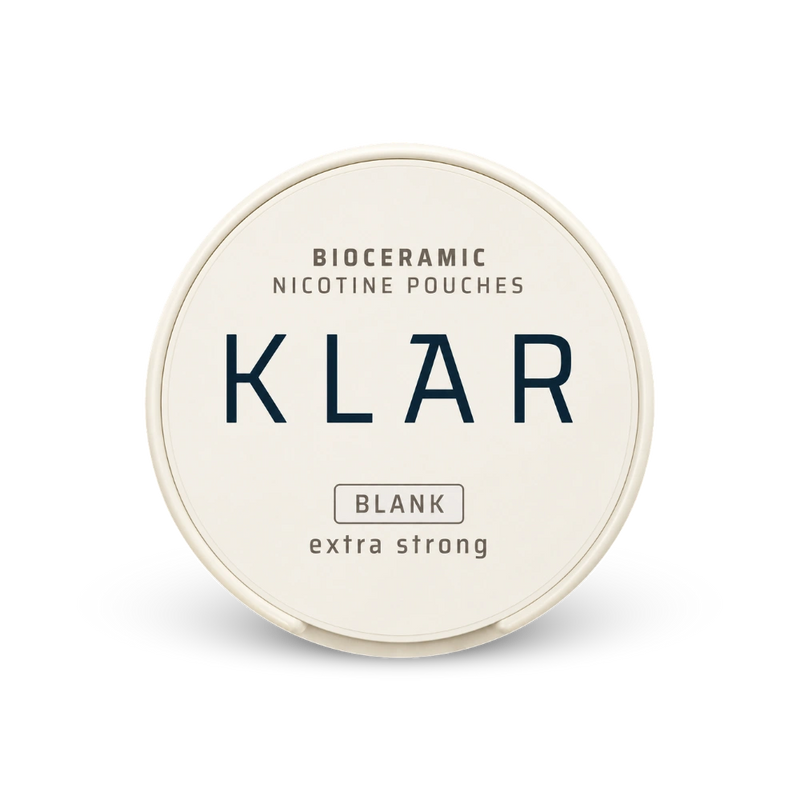 KLAR Blank Extra Strong Slim – lata de bolsas de nicotina