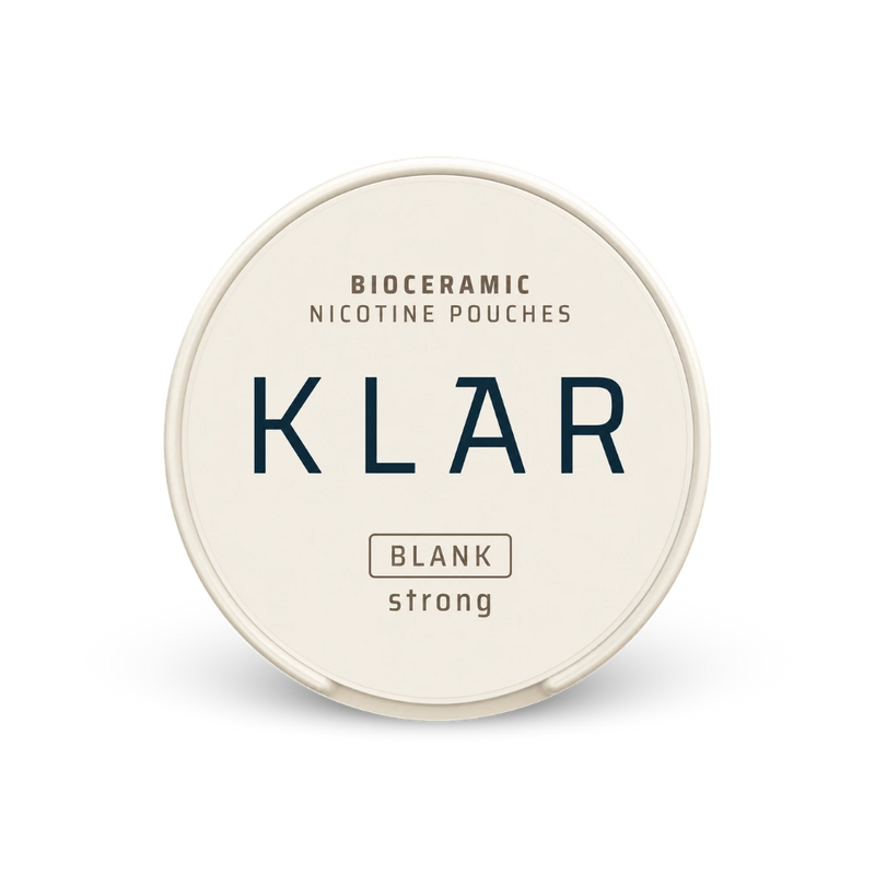 KLAR Blank Strong Mini – lata de sachês de nicotina