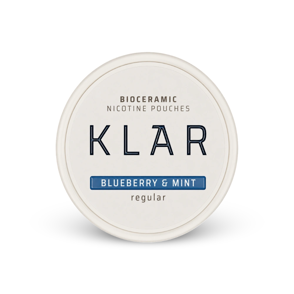 KLAR Blueberry Mint Regular Mini – lata de bolsas de nicotina