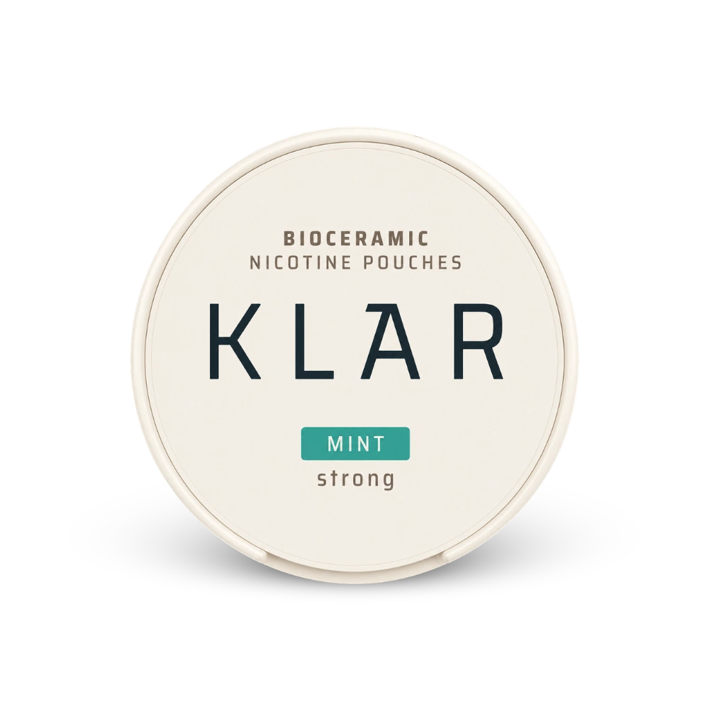 KLAR Mint Strong Mini – lata de sachês de nicotina